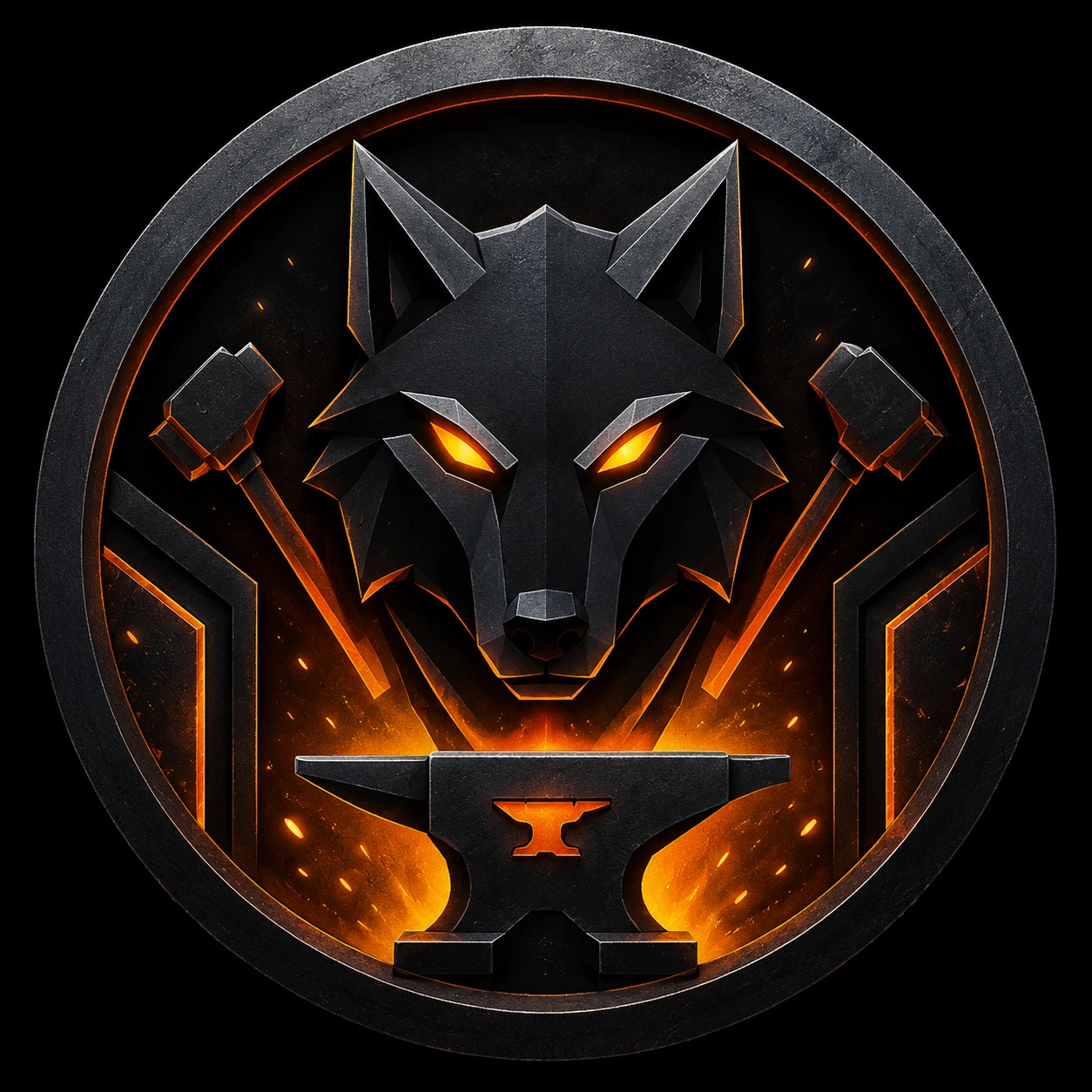 Wolf Forge wolf emblem
